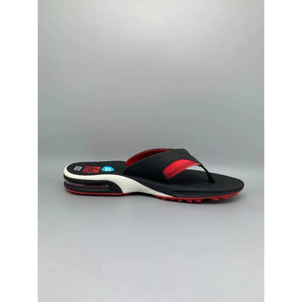 Reef Fanning Pregame Black Red Sandals CJ6403 Men's Sz 11
